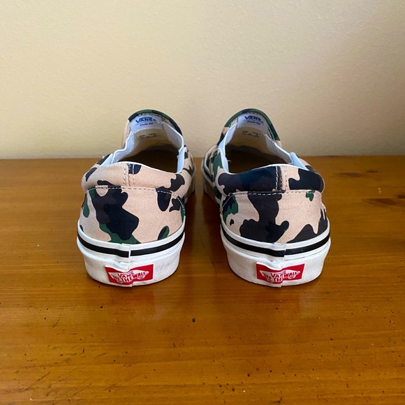Custom Camo Design Classic Slip On Vans - Picture 2 of 7